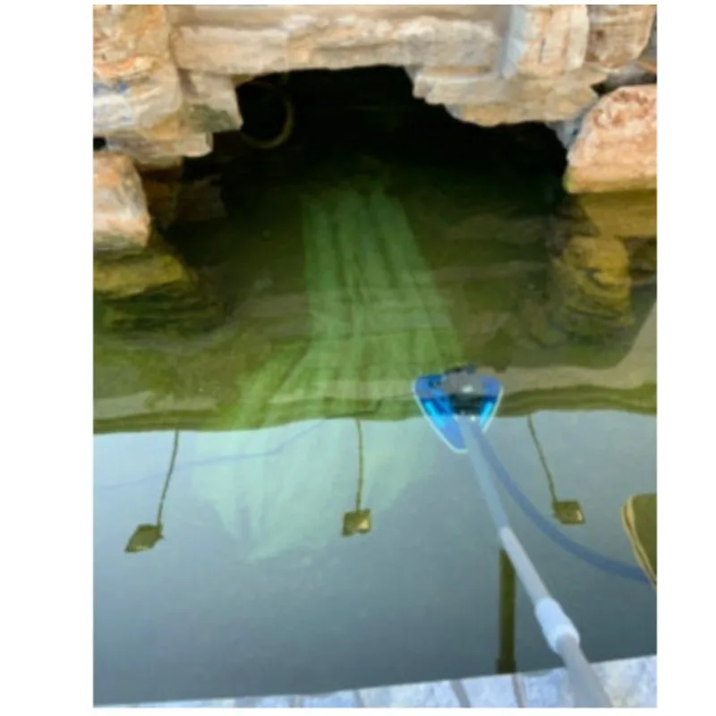 Portable Pond Pool Vacuum Cleaner, Underwater Sludge & Fish Waste Suction Machine for Water Bottom Maintenance