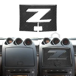 For Nissan 350Z Z33 2003-2009 Refit Carbon Fiber Navigation Cover Box Door Dash Decorative Modified Car Accessories Stickers