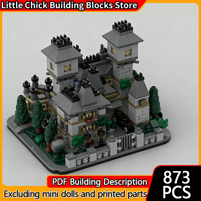 

Популярная киномодель MOC, строительные кирпичи, киносцена, мини-замк, модульная технология, детские праздничные подарки, сборные игрушки, костюм