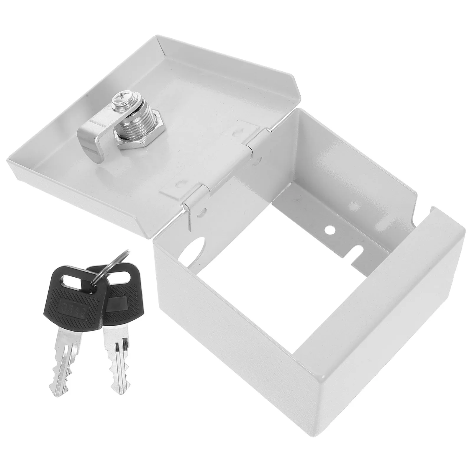 

Weatherproof Lockable Socket Box for Outdoor Electrical Outlets Compact Space Saving Design Easy Install No Tools Required Wall
