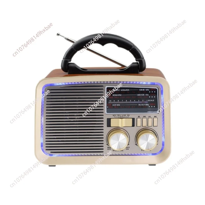 

Ретро Bluetooth-динамик Моно-светодиодная подсветка FM-радио