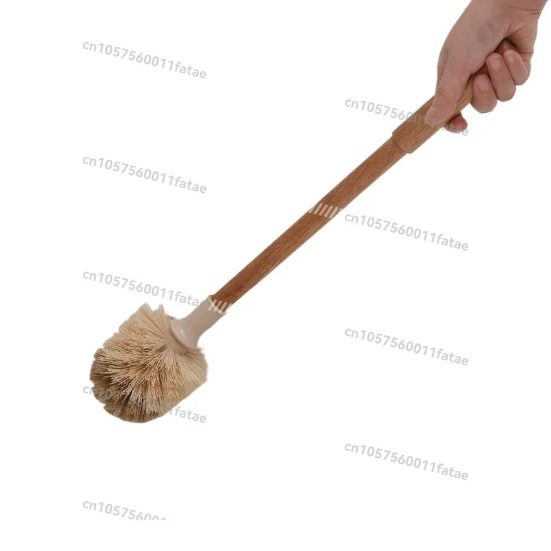 Applicable to Toilet Bathroom Toilet Cleaning Brush，Toilet Long Handle Cleaning Brush Wooden Handle Cleaning Brush