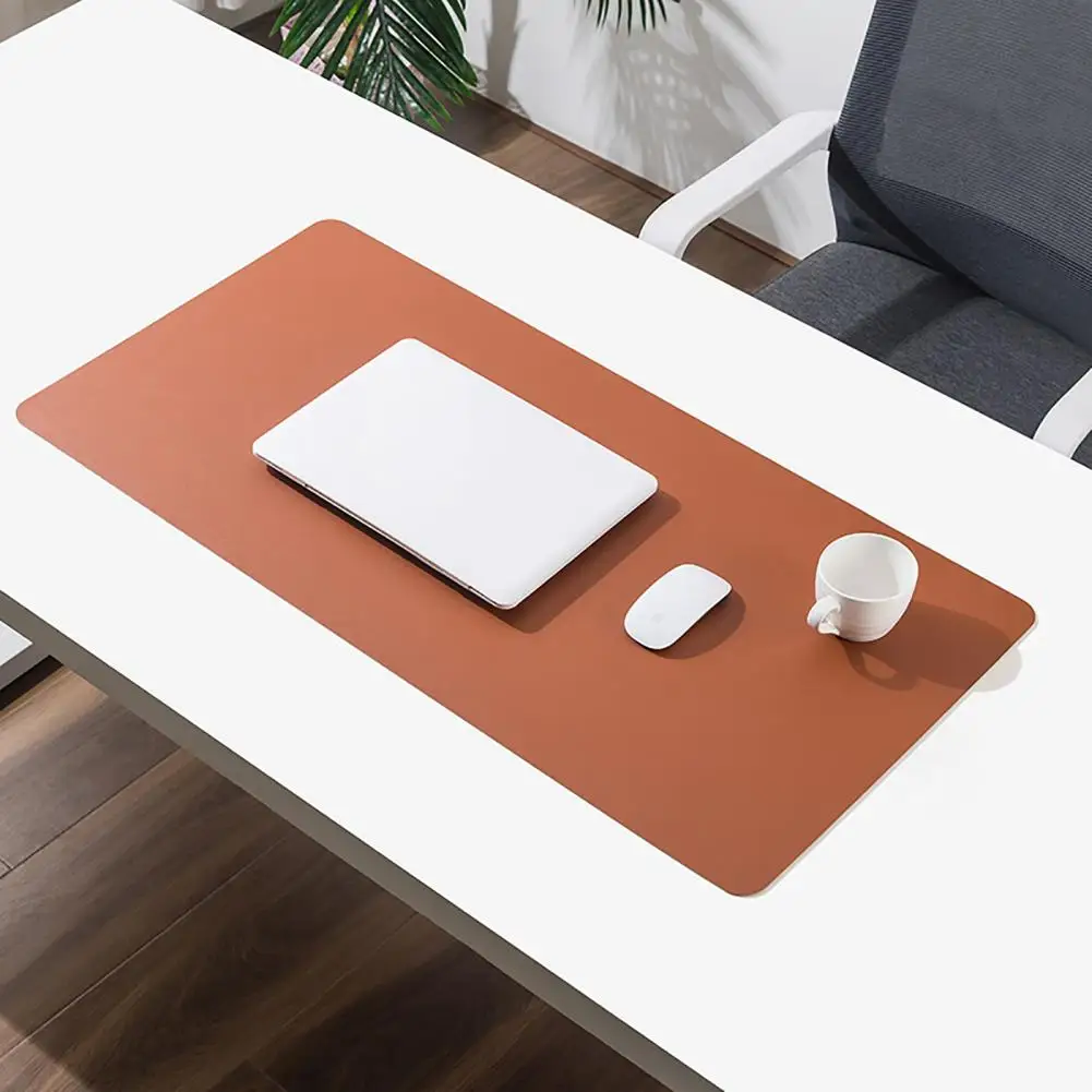 Non-slip Desk Mat Soft Large Mouse Pad Scratch-resistant Waterproof Faux Leather Smooth Office Table Protector Desk Mats