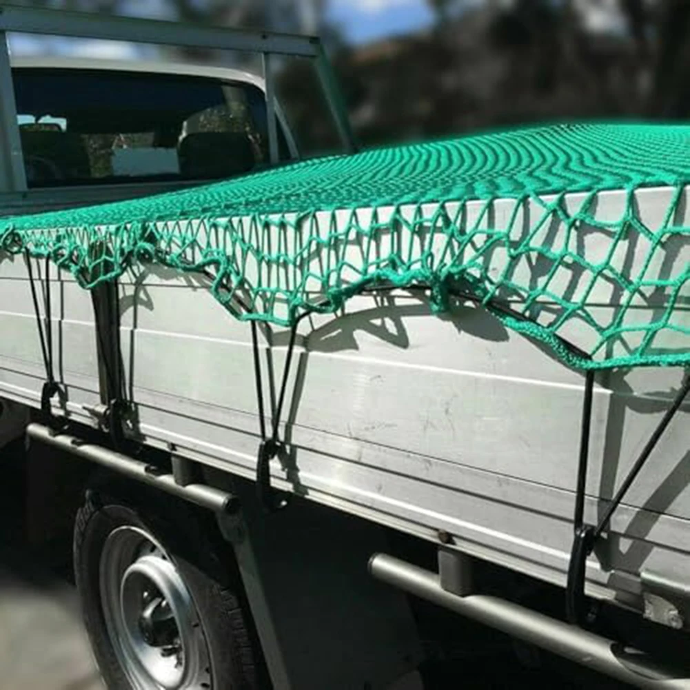 Cargo Mesh Bag with 15 Hooks 4ft x 7ft Solution for Secure Load Management in Pickup Trucks and SUVs  Cargo Mesh