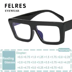 Retro Rectangle Eyeglasses Brand Designer Anti Blue Light Reading Glasses  Prescription Clear Glasses Presbyopia Eyeglasses