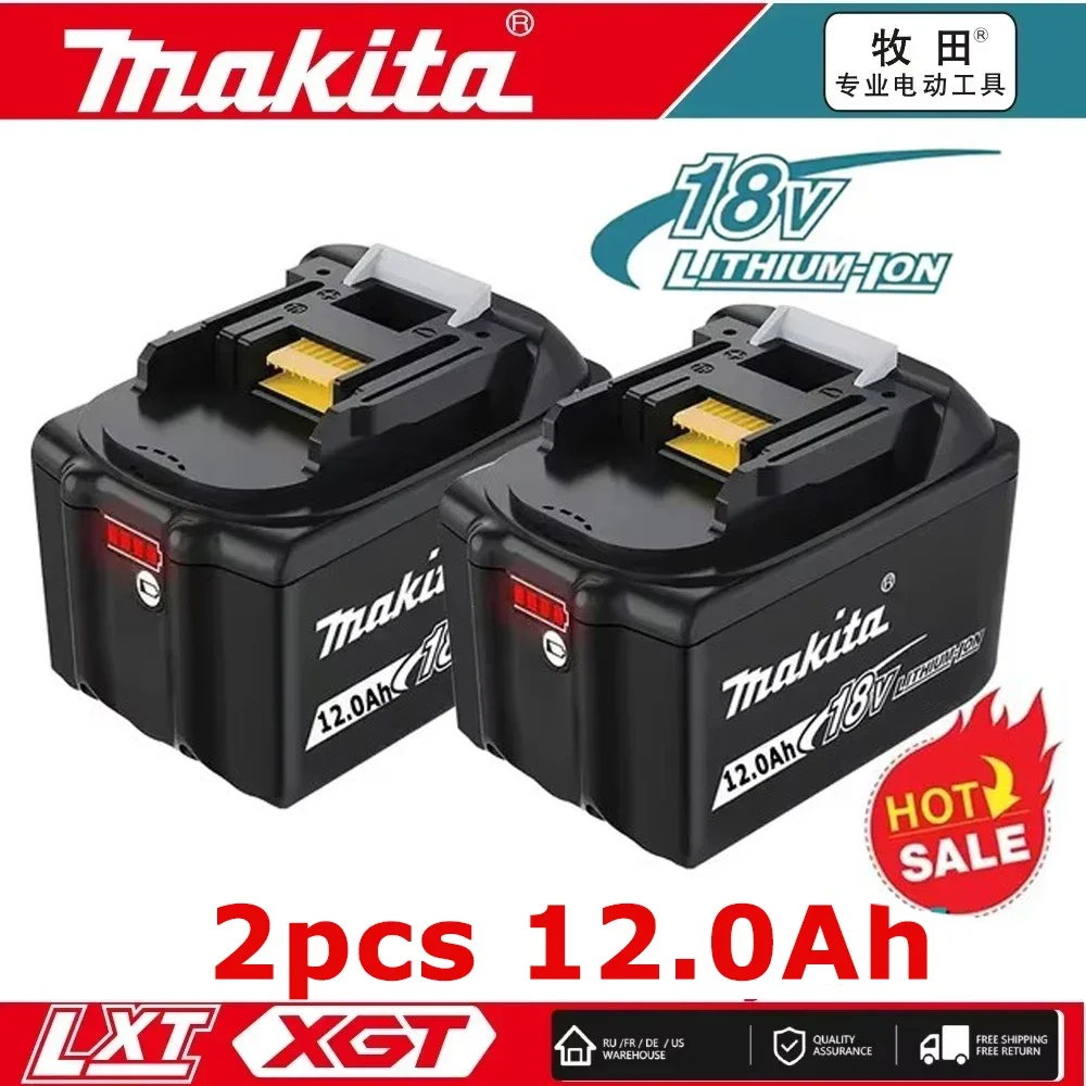

NEW Makita 18V 12AH 12000mAh Battery Rechargeable Li-ion Lithium-ion Batteries Charger for BL1860B BL1850 BL1830 BL1815 LXT400