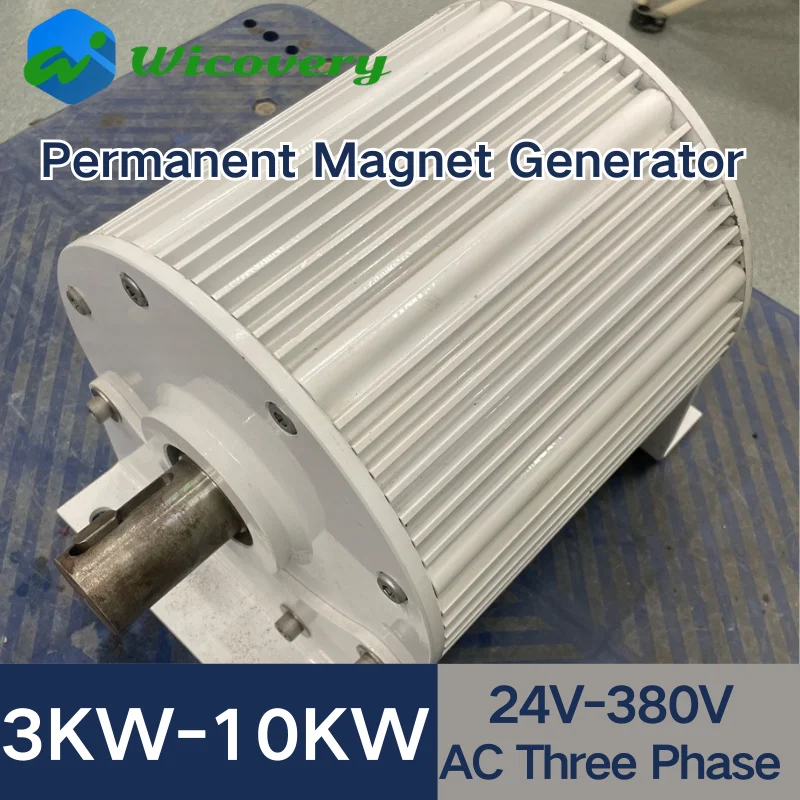 Low speed 500rpm 300rpm 10KW 5kw 220V 230V 48V PMG generator Three-Phase Gearless Permanent Magnet Generator Free Energy For DIY