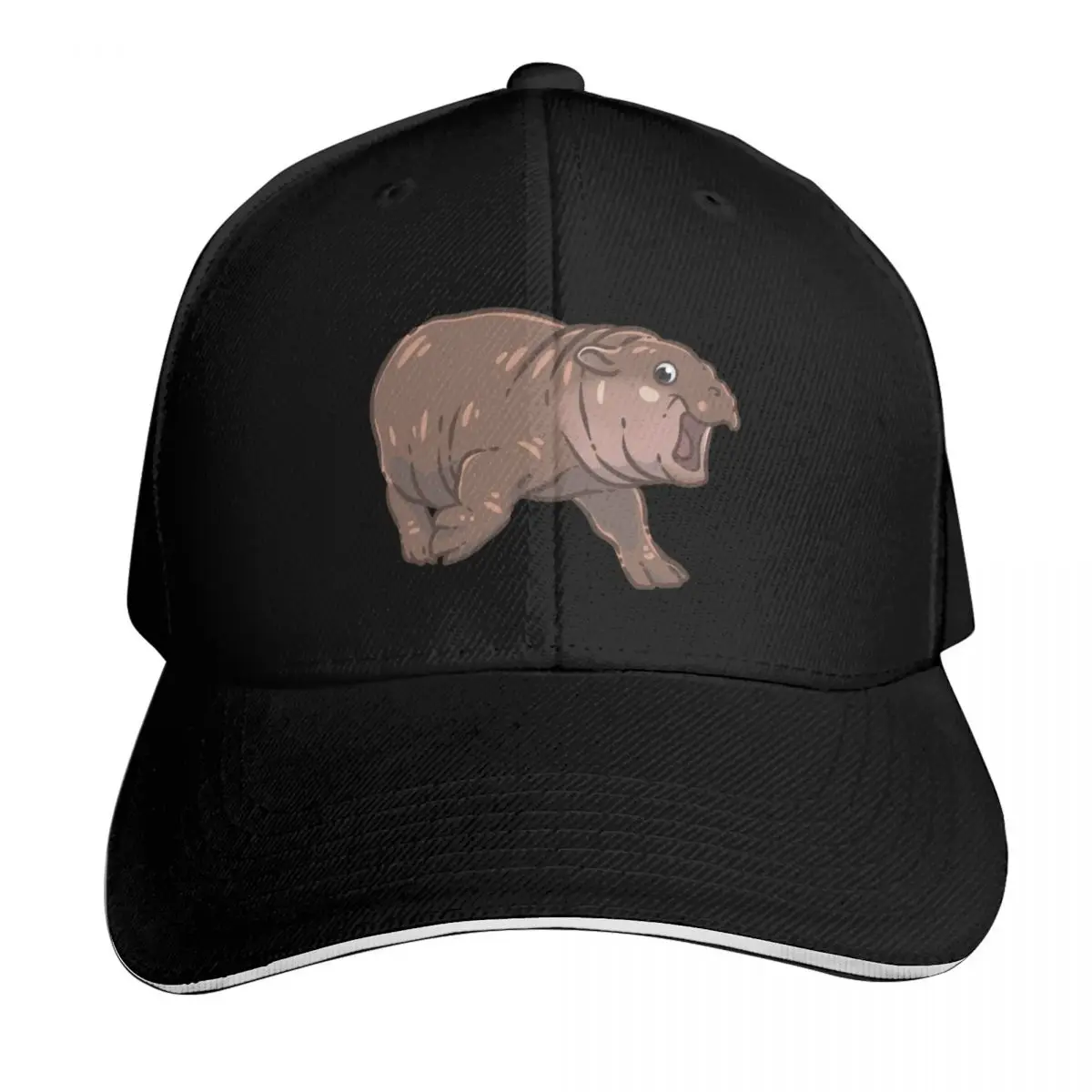 Бейсболка Moo deng baby hippo panik, забавные шапки для гольфа, кепка-бейсболка, женские и мужские шапки