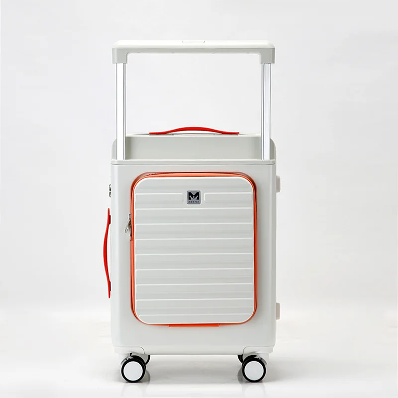 20/24'' Trolley Case for Universal wheels travel suitcase rolling luggage case Rear opening Wide bar lightweight luggage valises