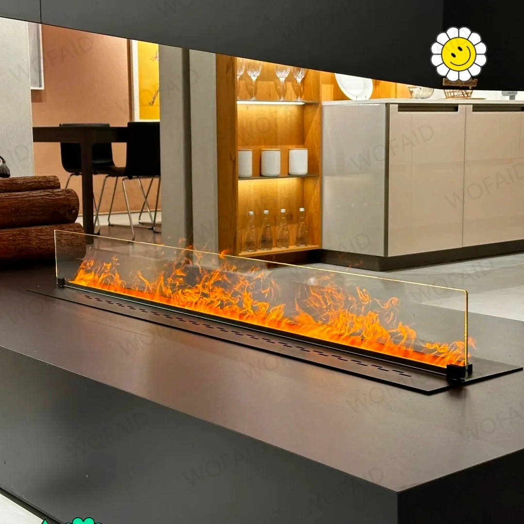 WOFAID5 Year Warranty 3D Mist Fire Led Fireplace Electric Vapor Simulation Chimney Fire Place Fogao Lareira Ecologica Tafelhaard