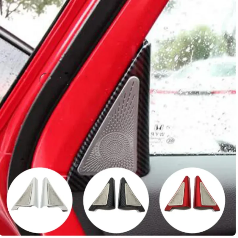 

For Honda Civic 11th Gen 2022 2023 2024 ​Rear Door Window A Pillar Audio Speaker Cover Car Accessories Interior Decoration 2Pcs