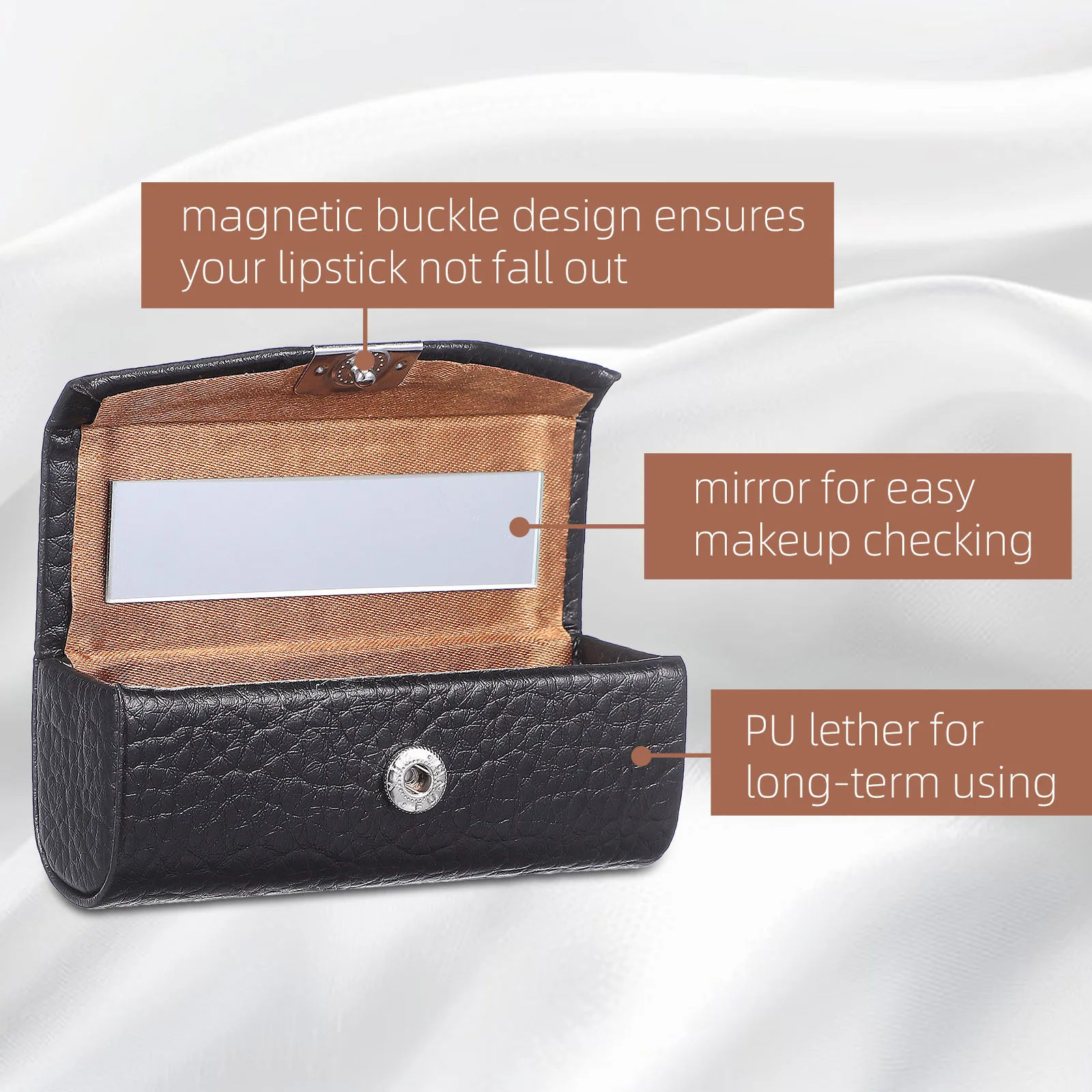 Etui na błyszczyk Mały organizer na szminki Pojedynczy pojemnik dla kobiet Na zewnątrz Kemping Wędrówki Etui na szminkę Przenośne pudełko na balsam do ust