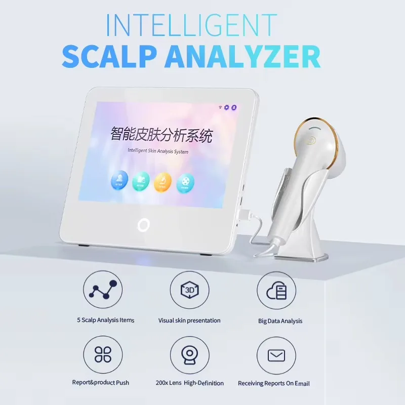 Hair and Scalp Analysis and Testing Camera Device Kit Digital Hair Scalp Analyzer Machine 2024