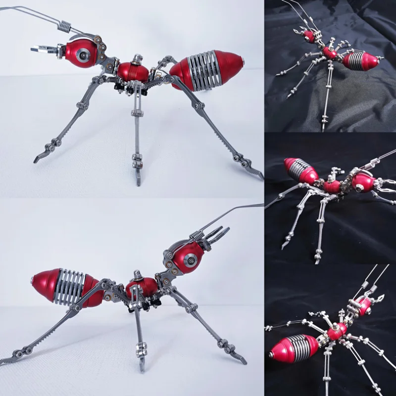 Puzzle Steel Art Building Blocks Color Agent Ant 3D Metal Assembly Model Men's Hobby Collection Modeling Toy Screw for Boy