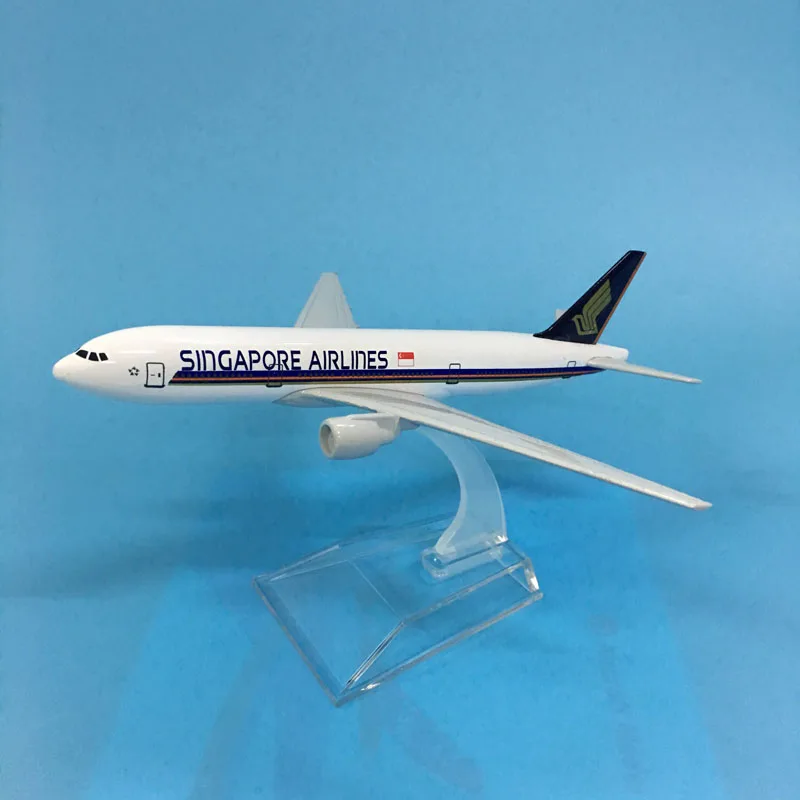 JASON TUTU 16cm Singapore Airlines Boeing B777 Airplane Model Airplane Diecast Metal 1/400 Scale Planes