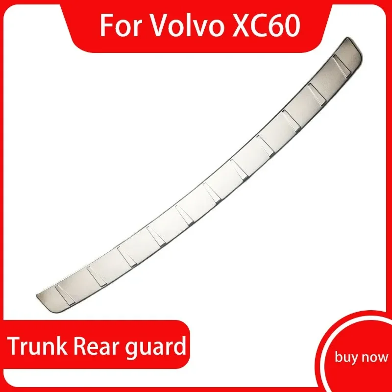 

2018-2023 For Volvo XC60 high quality stainless Rear Bumper Protector Sill Trunk rear guard Tread Plate Trim Car Accessories