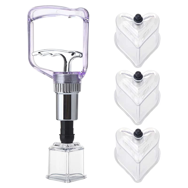 Fashion Star/Heart Shaped Vacuum Cupping Massage Jar Can Chinese Physiotherapy Therapy Anti-Cellulite Suction Cup Body Massager