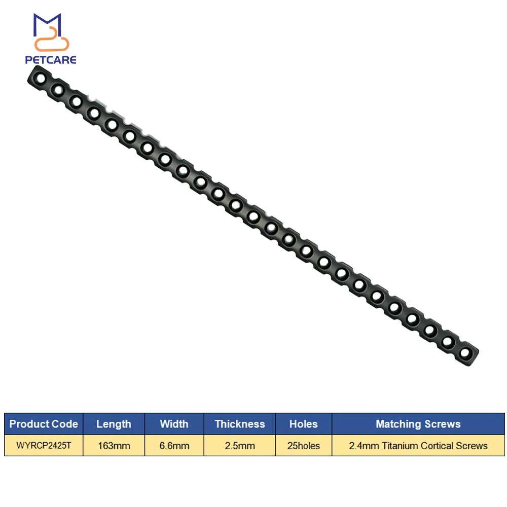 Veterinary Orthopedics Implants, Reconstruction, Compression Plate, Dog Accessories, Medical Equipment, Pet Products, 2.4mm