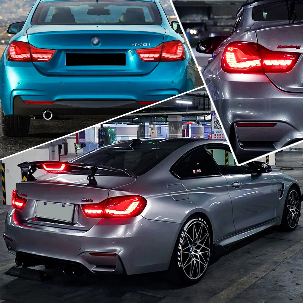 Задний фонарь в сборе для BMW 4 серии M4 2013-2020, задний фонарь со шкалой дракона, задний фонарь с задним тормозом GTS F32 F33 F36 F82 F83