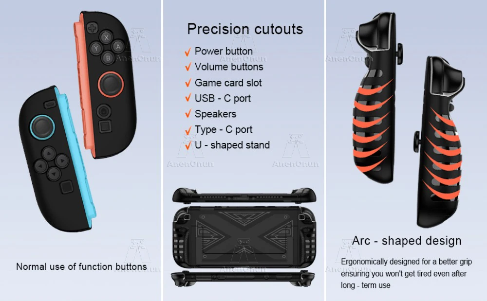 Geteilte TPU+PC Dockbare Hülle für Switch 2 Stoßfest Kratzfest Rutschfester Griff Rundumschutz Langlebige Weiche Schale – Detail 2