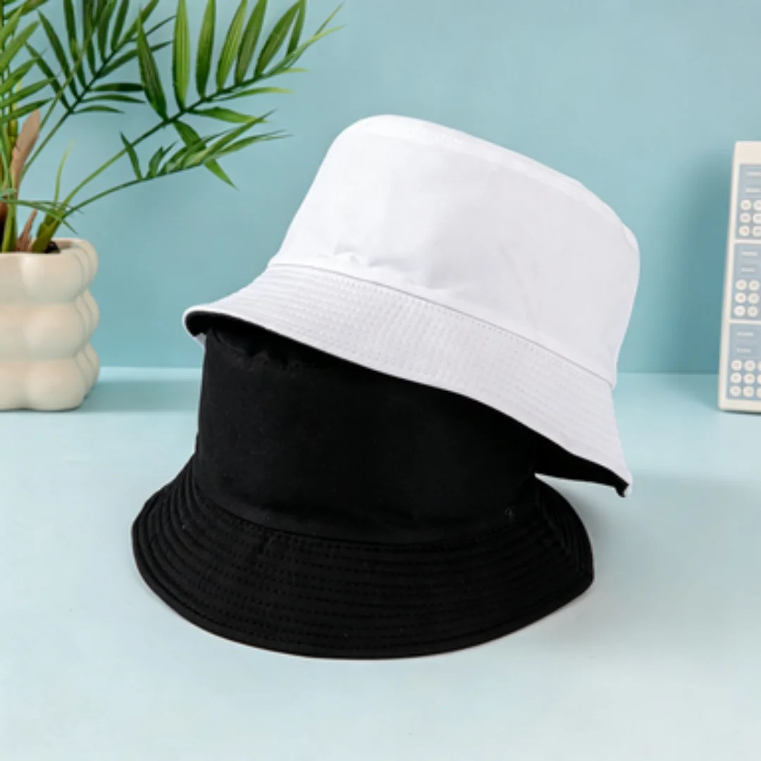 Women's Reversible Bucket Hat, Summer Sun Protection Fisherman Cap, Casual Beach Travel Outdoor Hat for Ladies