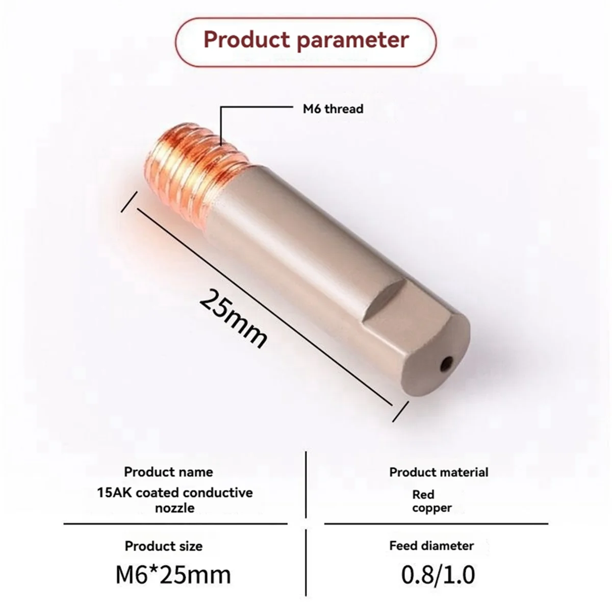 N18r 12 peças suporte de ponta de bico 15ak suporte de ponta de bico mig soldagem mig pino de contato kit de bico de cobertura