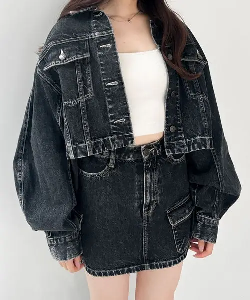 Harajuku Multiple Pockets Vintage Y2K New Fashion Womens Casual Versatile Sex Streetwear Denim Plaid Skirt Goth Black Mini Skirt