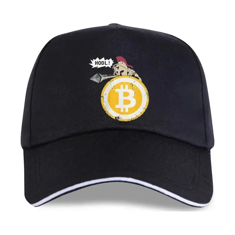 new cap hat  Casual Hodl Your Cryptos for Men Round Collar Baseball Cap Bitcoin Cryptocurrency Btc Blockchain Geek Printed Cloth