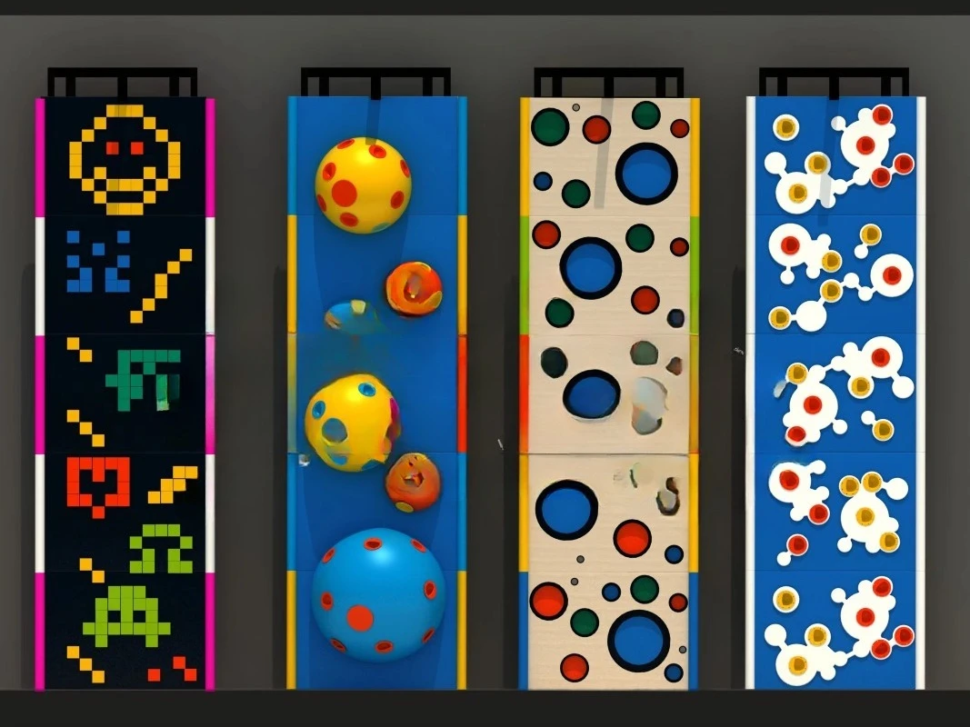 Kids Fun Climbing Wall for Indoor Playground Trampoline Park