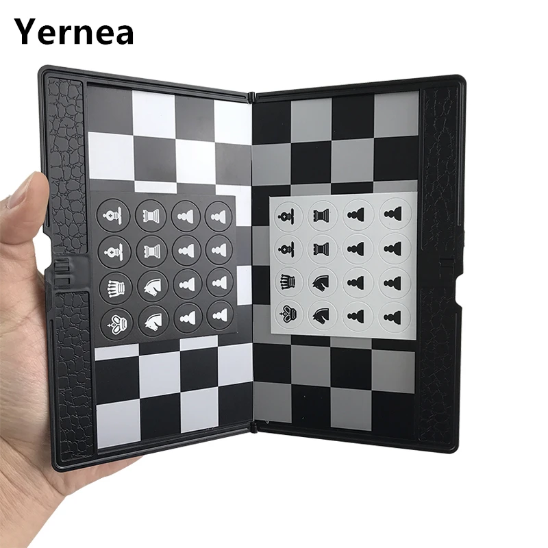 Plastic Chess Folding Wallet Type Chess Set Mini Portable Board Game Easy To Carry Present Educational Gift