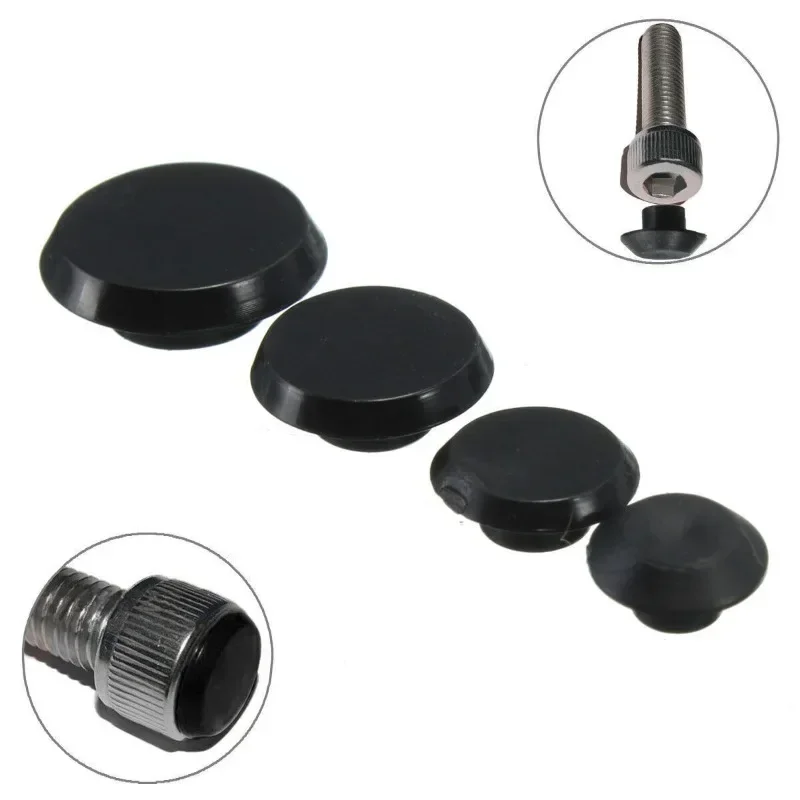 5/10/20/50pcs Protective Caps for Screws Hex Socket Allen Bolt Screw Nut Hexagon Head Cover Cap Protector M4-M12 Black