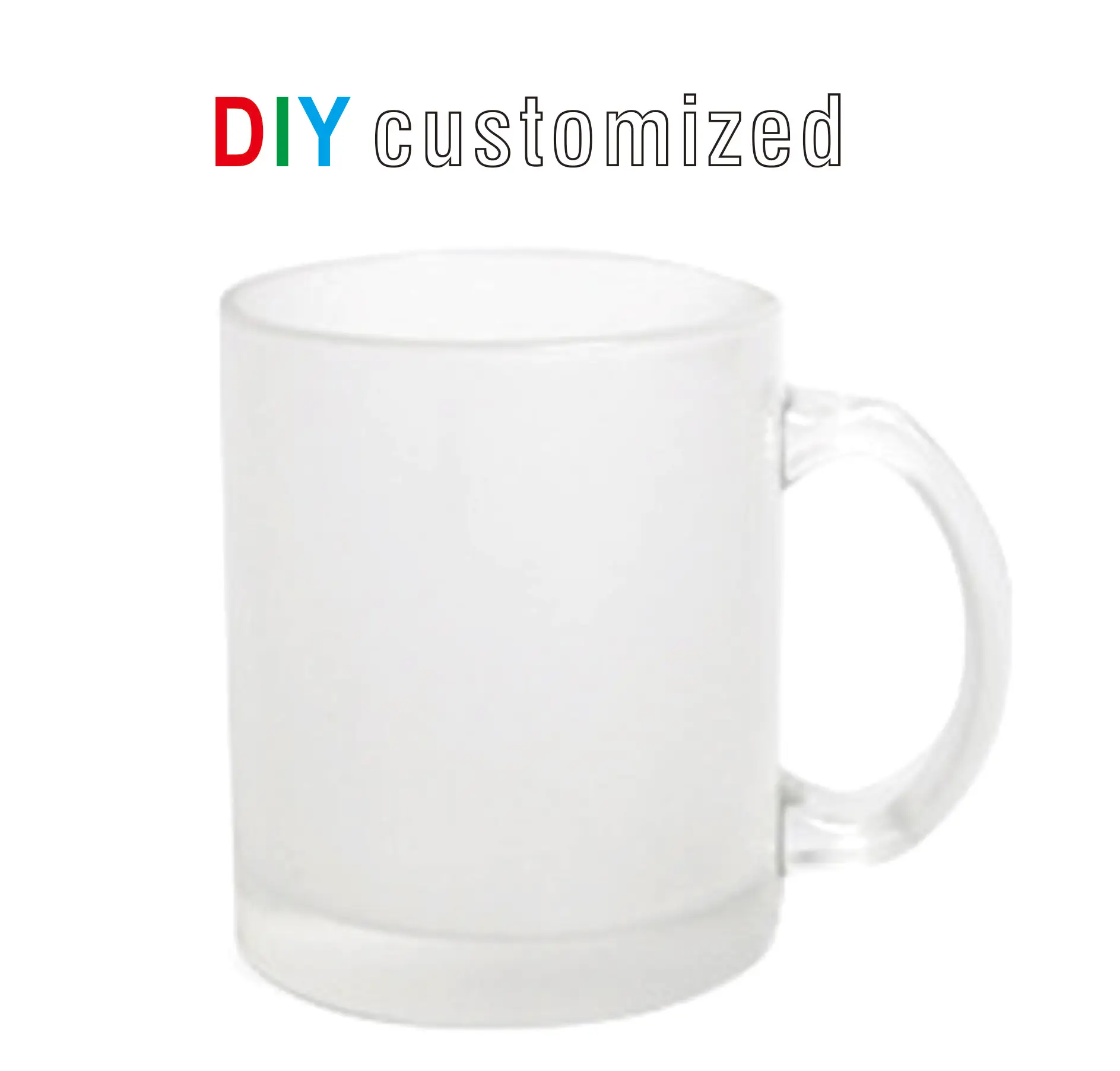 325ML 11oz Juice Cup Matt Glass Gradient Colors Mug DIY Customized Print Name Photo Image Cartoon LOGO Text Creative Gifts