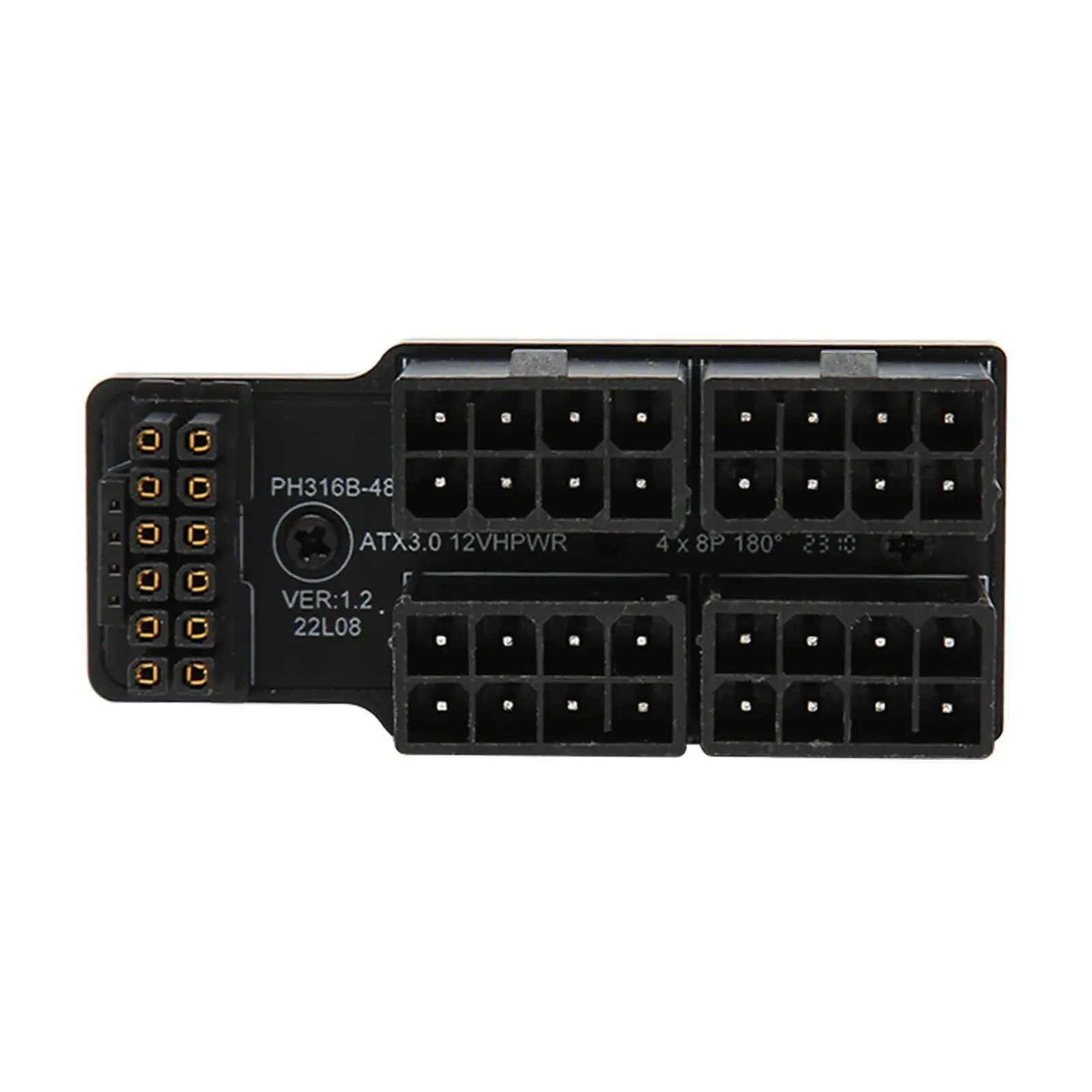 

ATX 4 8P Угловой адаптер 32P на 16P 600 Вт 12 В Кабель питания HPWR для настольной видеокарты