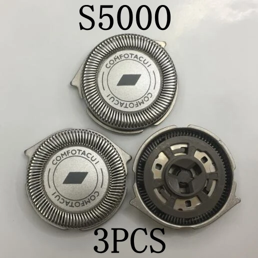 3 Stuks S5000 Vervangende Kop Sh50/52 Sh30 S6000 Scheermesje Voor Philips Scheerapparaat S5081s5080 S5079 S5078 S5077 S5015 S5013