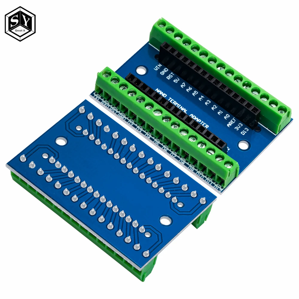 NANO V3.0 3.0 Controller Terminal Adapter Expansion Board NANO IO Shield Simple Extension Plate For Arduino AVR ATMEGA328P