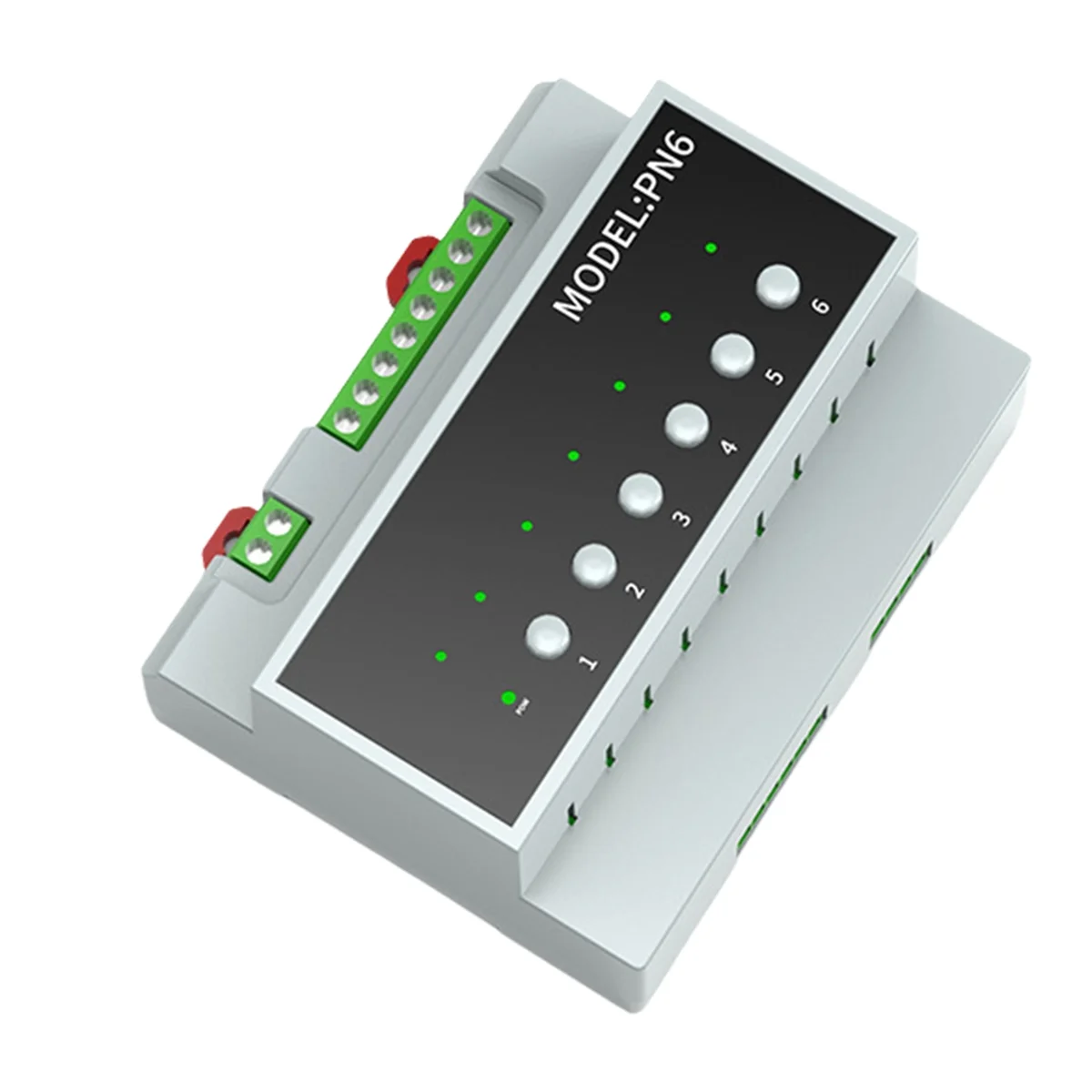 

ABQR Tuya Smart Zigbee 6CH Relay Switch Module Remote Control Appliance Control Module Supports 3-Way Motor Control