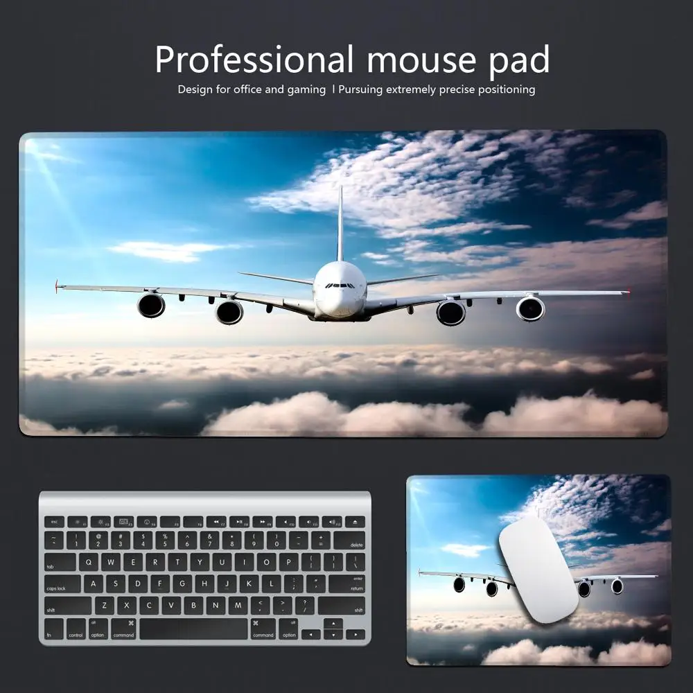 HYBXAXC Beautiful Plane Mouse Pad Game Players Rubber Mousepad PC Game Mousepad Large Quality Pad Best Selling Christmas Gifts