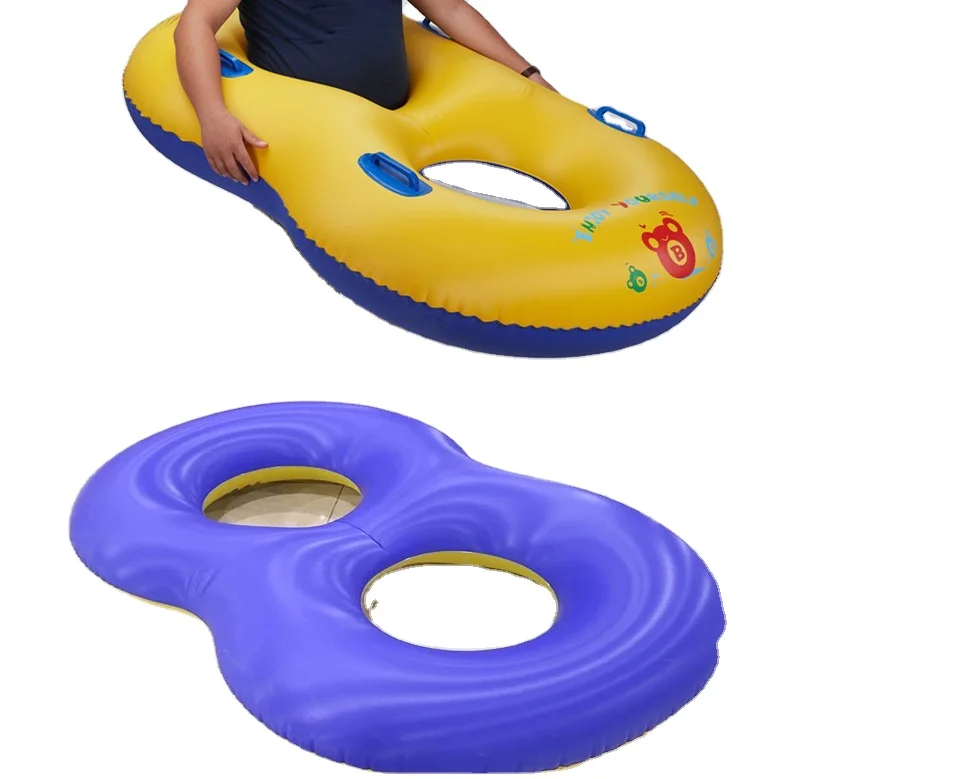 High Quality Manufacturer PVC double Inflatable Swimming Ring for pool Water Park Beach Toy