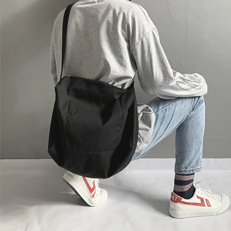 Borsa a tracolla in tela a tracolla Borsa a tracolla multifunzione regolabile di grande capacitร unisex