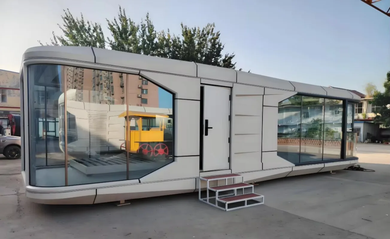 Villa mobile Prefab Sleeping Pod Steel House contro la piccola casa intelligente della Corea del Sud