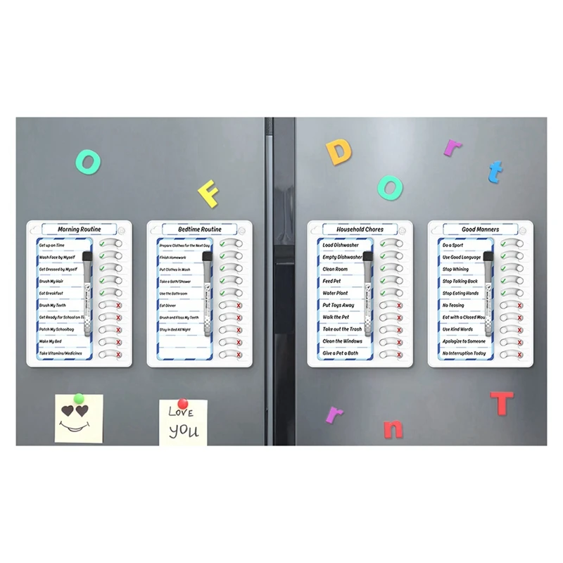 Erasable Household Watch Board Daily To Do List Planner Check For Kids Adults Multiple Items And Form Good Habit B Easy To Use