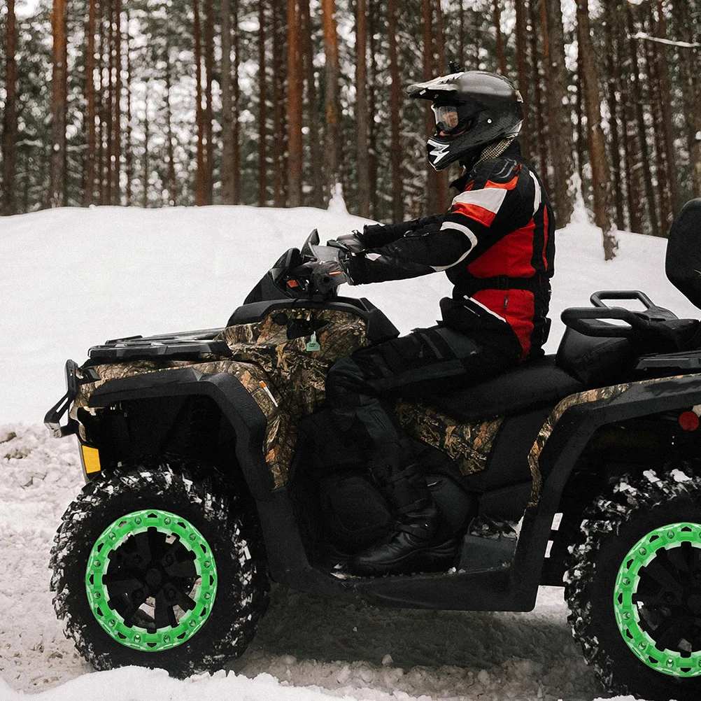 2Pcs 10-Inch Atv Hub Covers Off-Road Vehicles Plastic Rim Protector Stylish Waterproof Wheel Trim Accessories Atv Hub Covers