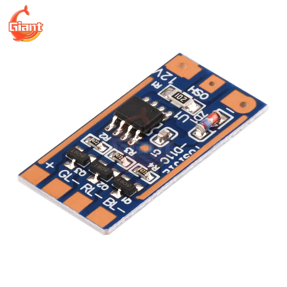 DC5-12V RGB Flash Module Light Control Circuit Board 11 Modes Button Switch Color Lamp Modulehigh Current Drive Circuit Board