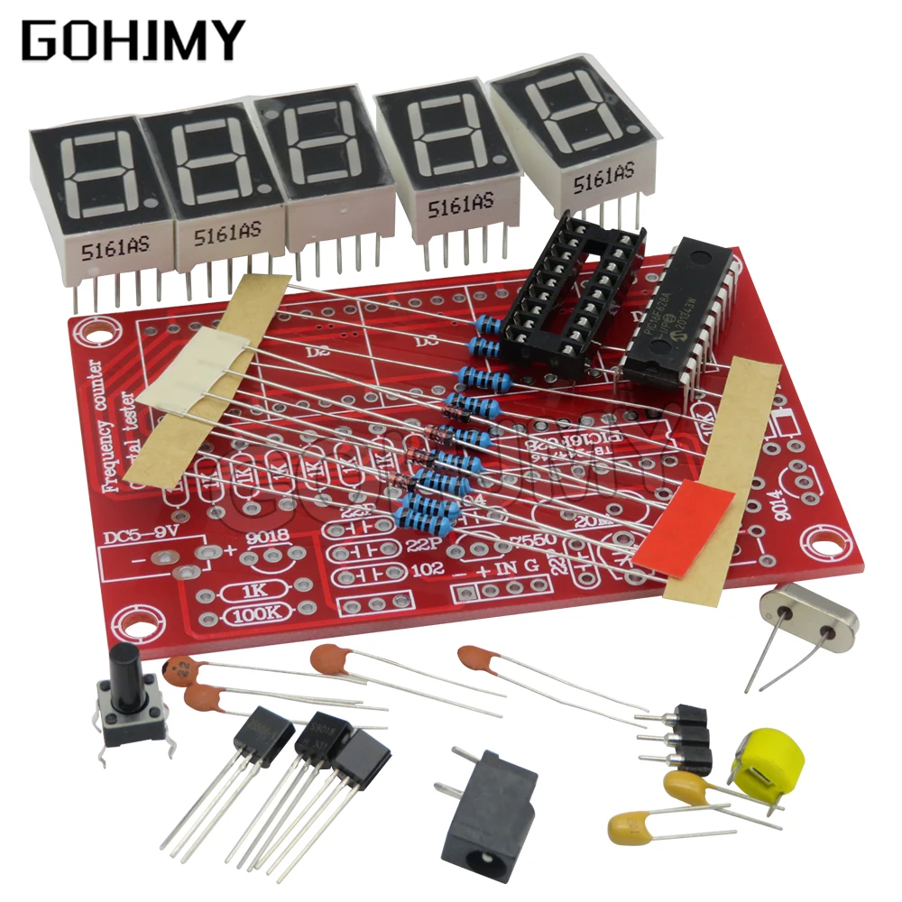 DIY Kits Crystal Oscillator RF 1Hz-50MHz Frequency Counter Meter Digital LED Tester Mete