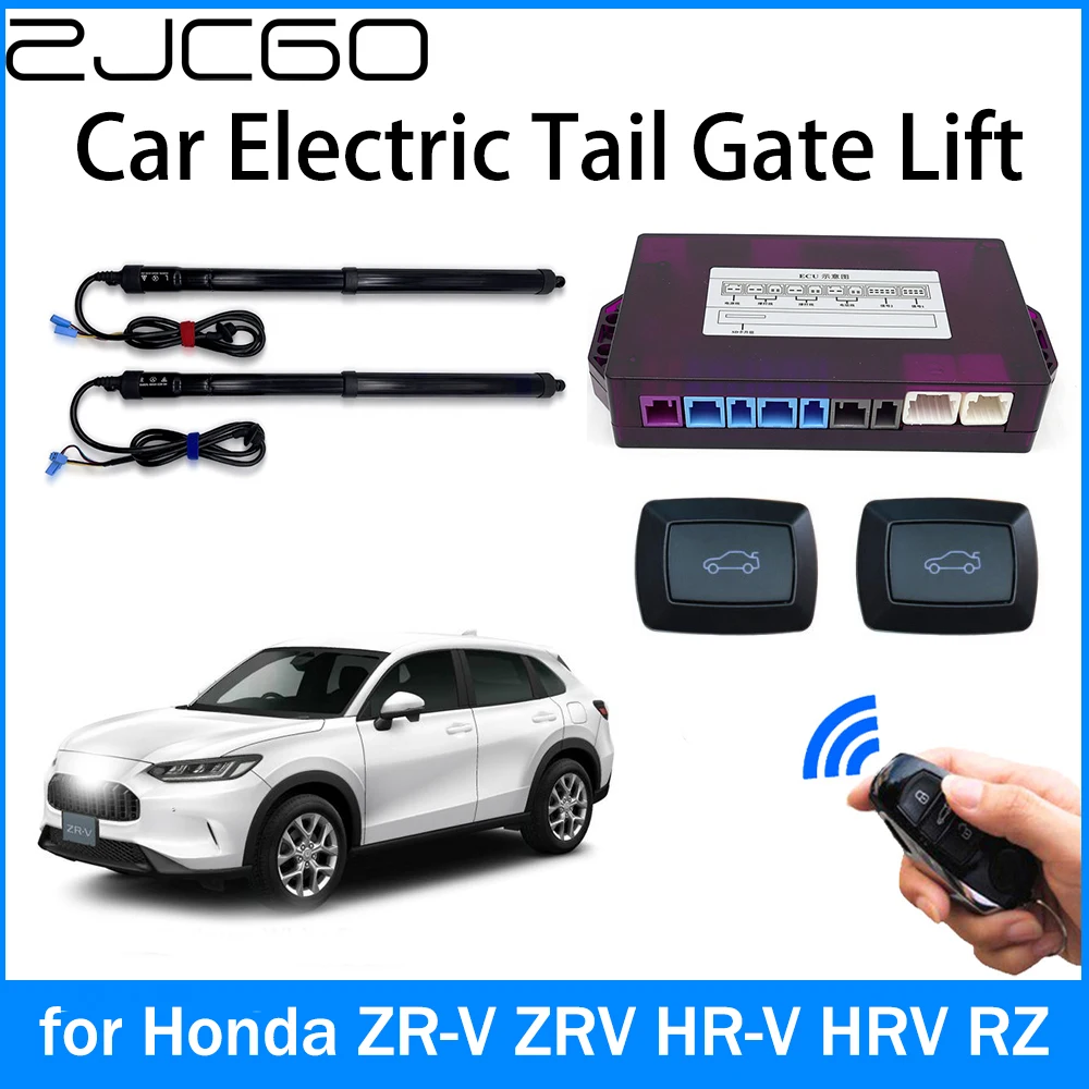 

ZJCGO Автомобильный багажник, электрическая всасывающая задняя дверь, интеллектуальная задняя дверь, подъемная стойка для Honda Vezel HR-V HRV RV 2022 2023 2024
