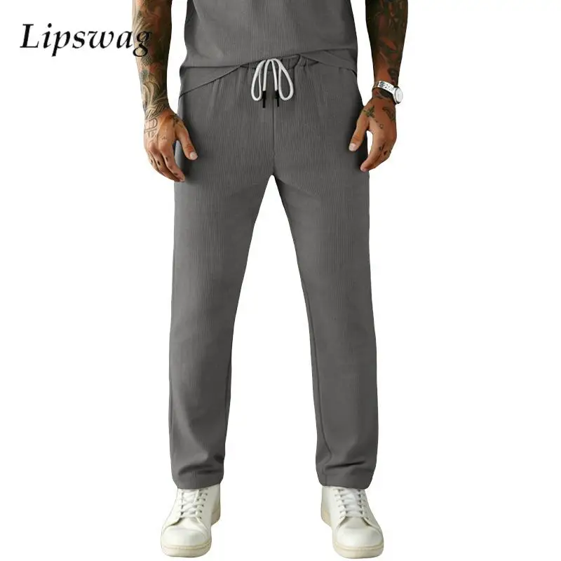 

Мужские вельветовые брюки однотонные, весна-лето, повседневные, на шнурке, свободные, прямые, винтажные, на шнуровке