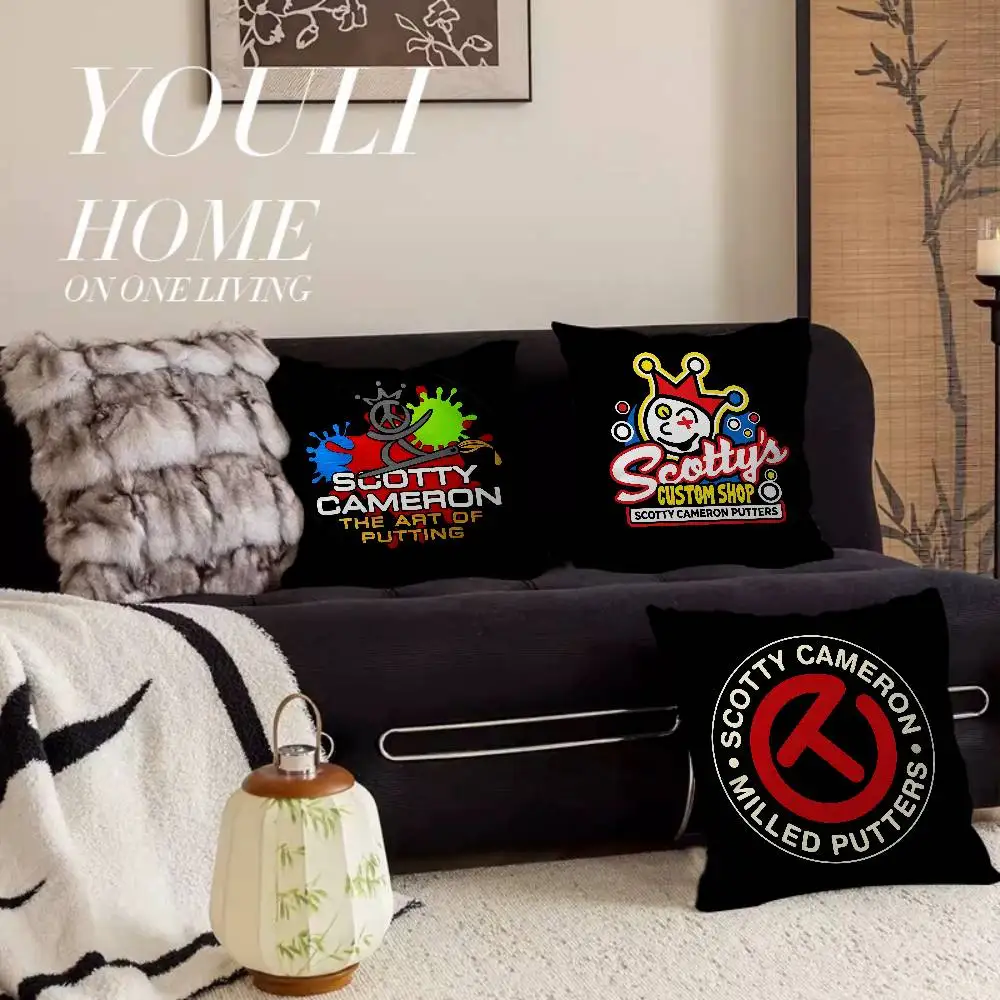 Golf S-Scotty C-Camerons Anime Personalized picture text home decorative pillows Household Gifts 45x45cm