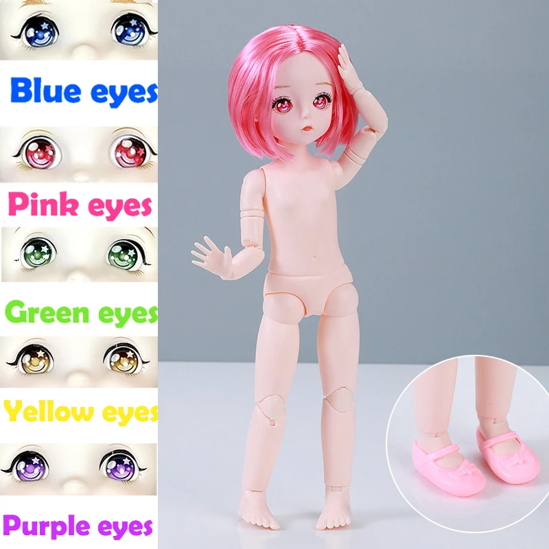 Bambole Bjd per ragazze ragazze nude ob11 Mini bambola bjd 12cm giocattoli bambini giocattolo per bambini bambola per bambini 1/12 Reborn silicone baby