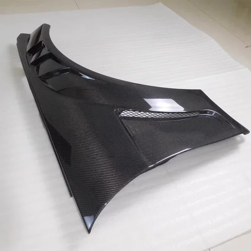 Guardabarros Lateral Personalizado BENSNEES de Fibra de Carbono Real para Mercedes W204 C200 C250 C300 2010 2011 2012, Mejora de Guardabarros de Fibra de Carbono