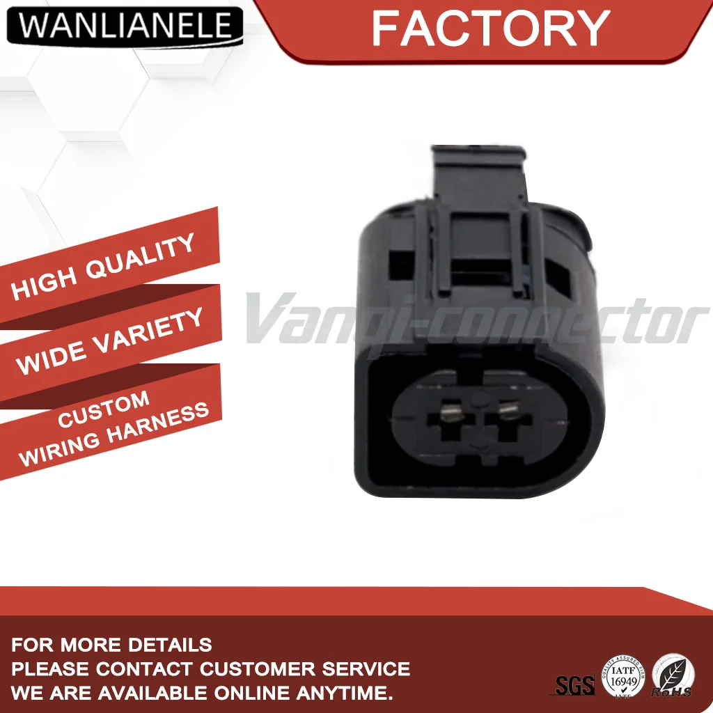 100Set （including 2terminal and 2 seals） 2Pin Automotive Connector 1-967412-2 Female Socket Housing Waterproof IP69K 30A
